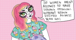 This Artist Incorporates Messages About Mental Illness, Feminism & Body Positivity In Her Work.