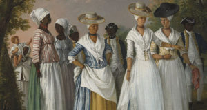 Free Women of Color with their Children and Servants, oil painting by Agostino Brunias, Dominica, c. 1764–1796.